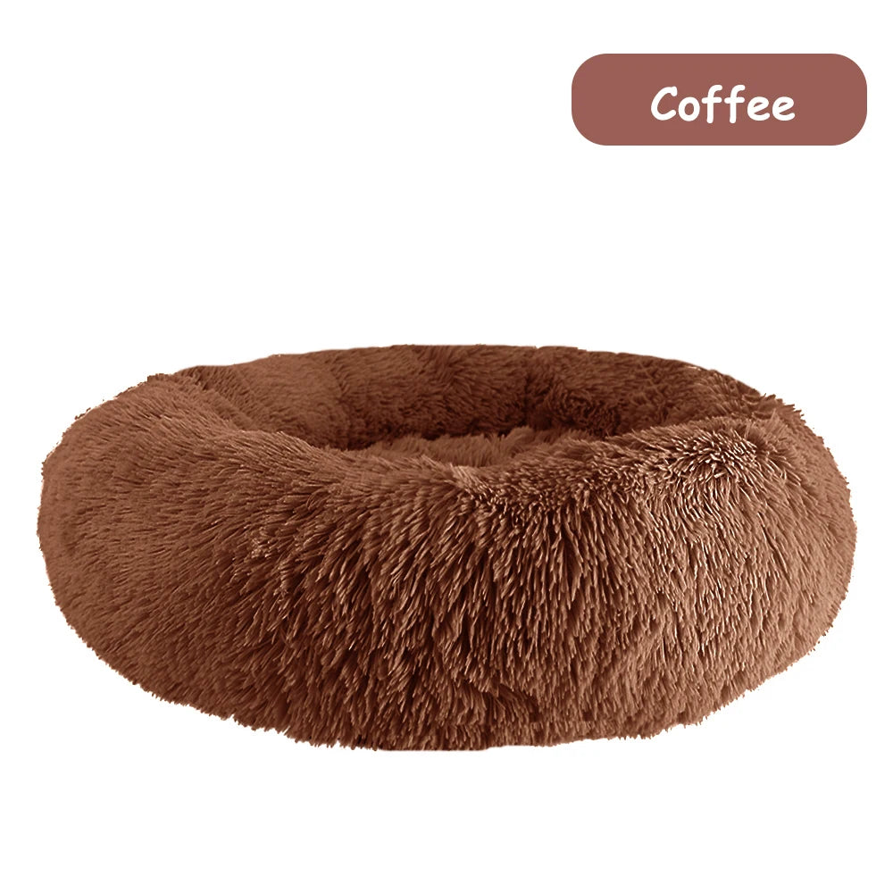 Donut Dog Bed Warm Soft, Bed Cover Washable, Sofa Cushion