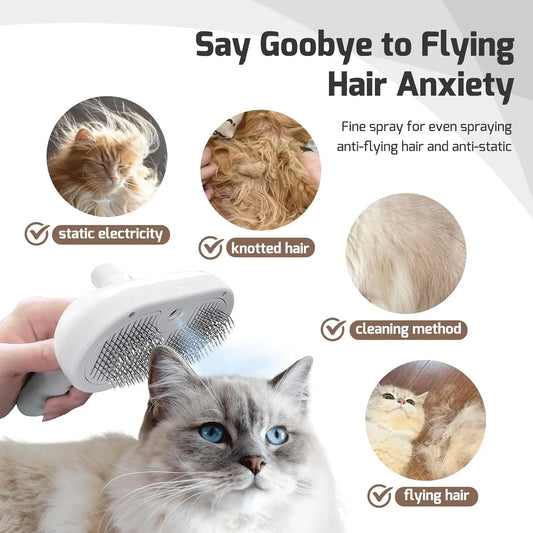 Pet Spray Hair Comb Hair Remover Cleaning Brush