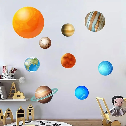 Stars Wall Stickers Glow Planet Wall Stars