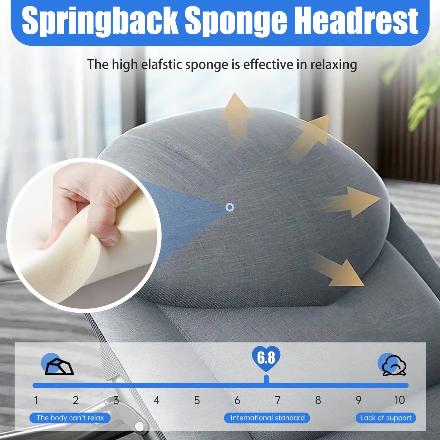 Single Chair Folding Bed, Lounge Chair