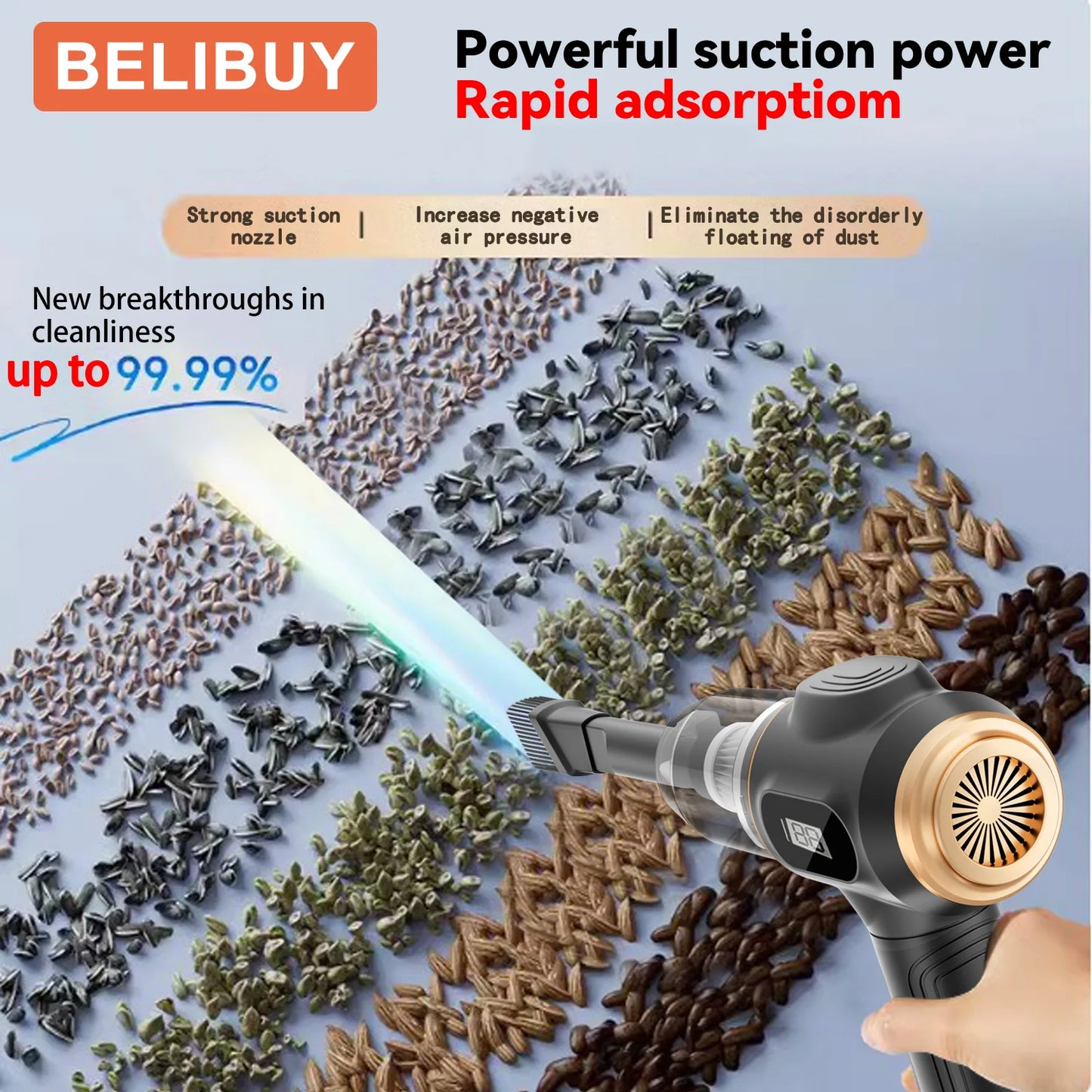 BELIBUY home appliance Vacuum Cleaner USB Charging High Power