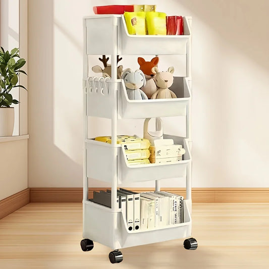 5-tiers storage shelves , rolling cart,organization and storage,