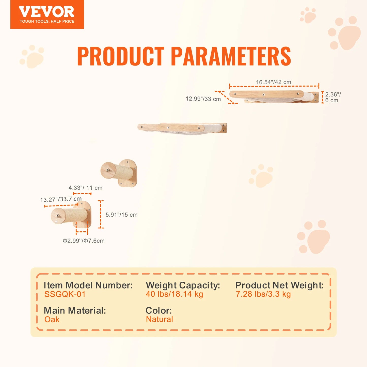 Wall Mounted Cat Shelves and Perches with Jumping Boards Hammocks & Cat Tree Shelves