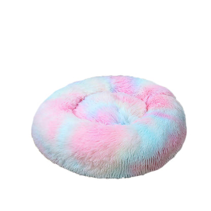 Donut Dog Bed Warm Soft, Bed Cover Washable, Sofa Cushion