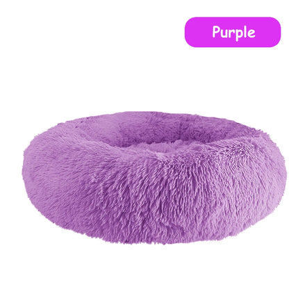 Donut Dog Bed Warm Soft, Bed Cover Washable, Sofa Cushion
