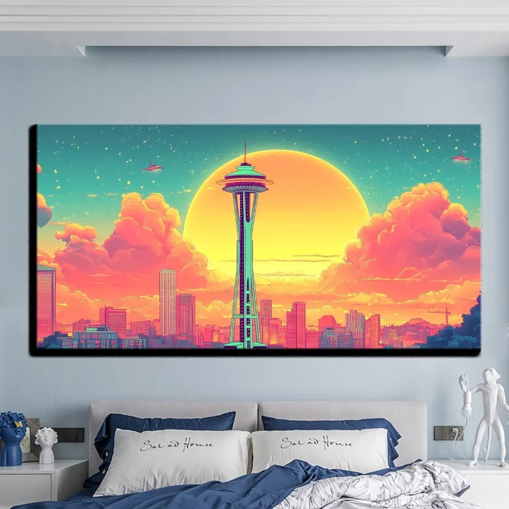 Poster Wall Art,  Seattle Washington
