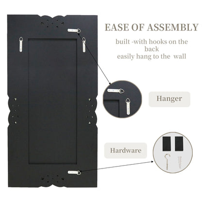 90/100/120CM Large Crystal Crush Diamond Mirror Vanity Silver Decorative