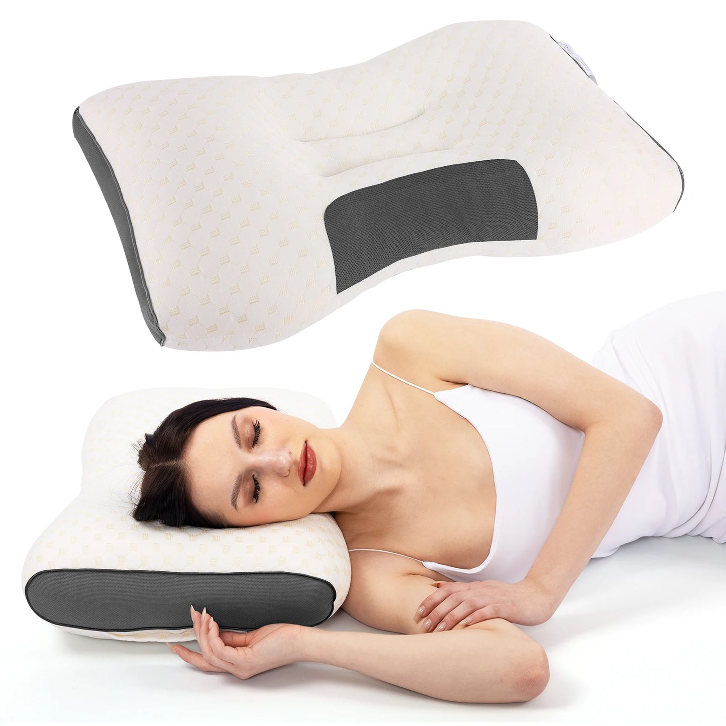 1pc/2pcs Neck Pillow, Soft, Adjustable Ergonomic Contour