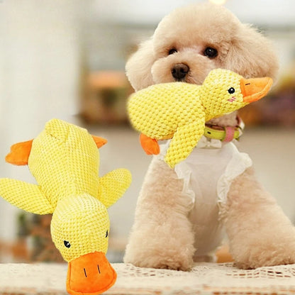 Plush Companion Sleeping Duck Dog Toys for Small Large Dogs Bite Resistant Teeth