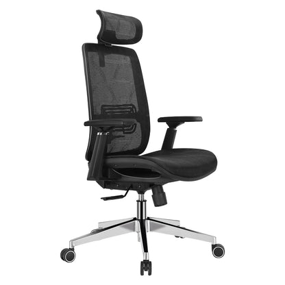 New Ergonomic Adjustable Lumbar Support Chair 120°Tilt High Back with Soft Flip Up Arms