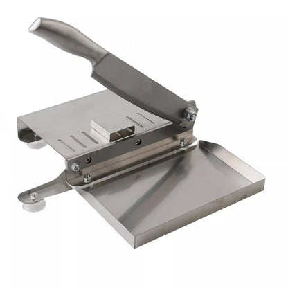 Manual Meat Slicer Bone Cutter Stainless Steele Adjustable Multifunction