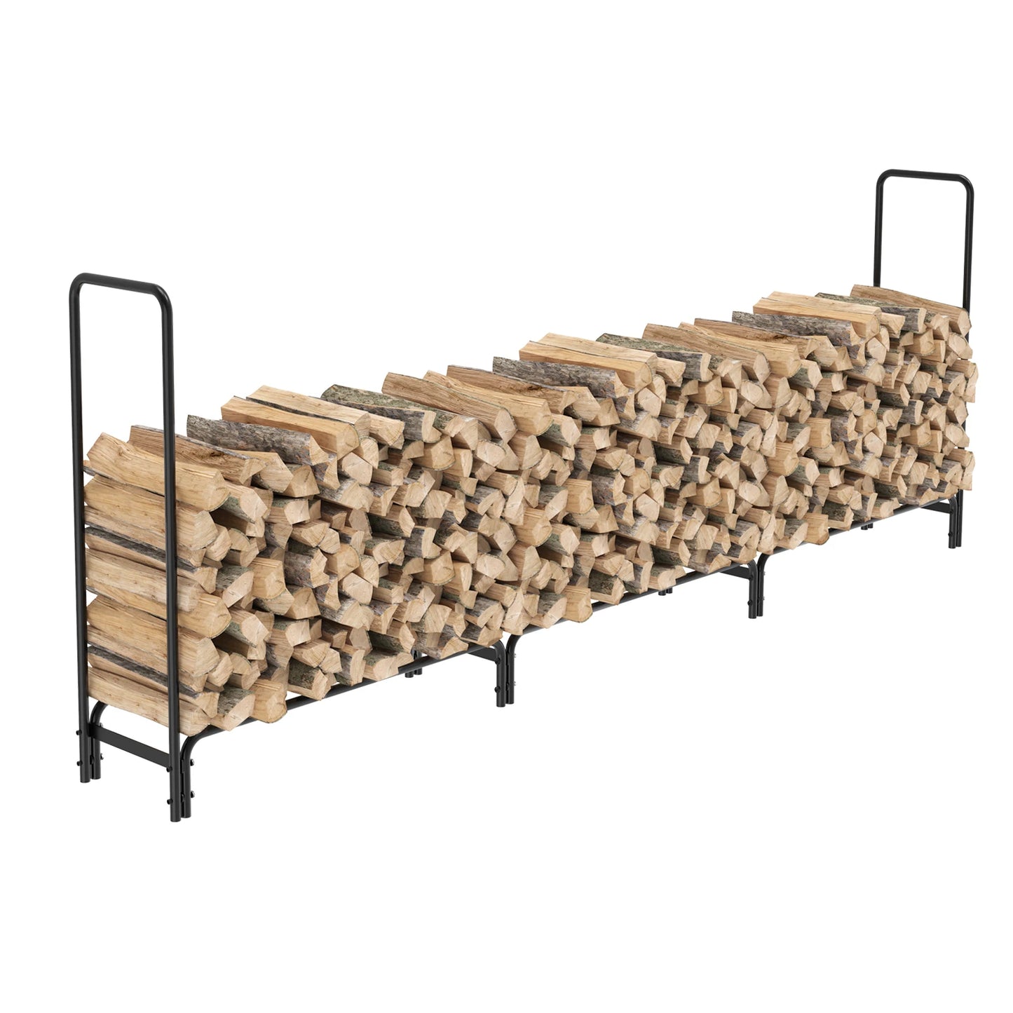 Outdoor Fire Wood Log Racks for Patio Deck Metal Log Holder Stand