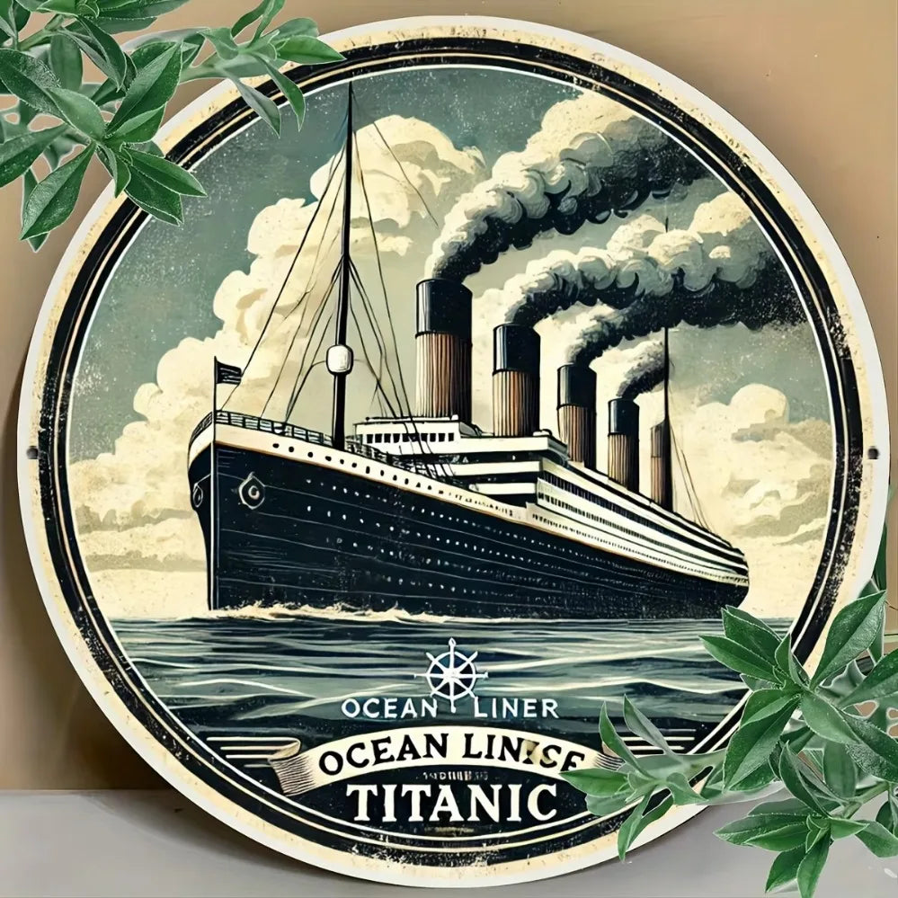 Titanic inspired aluminium wall art decor,