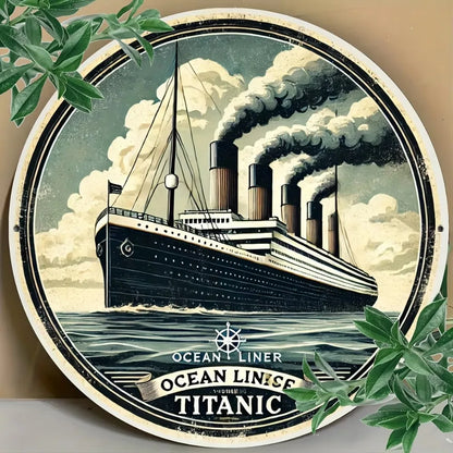 Titanic inspired aluminium wall art decor,