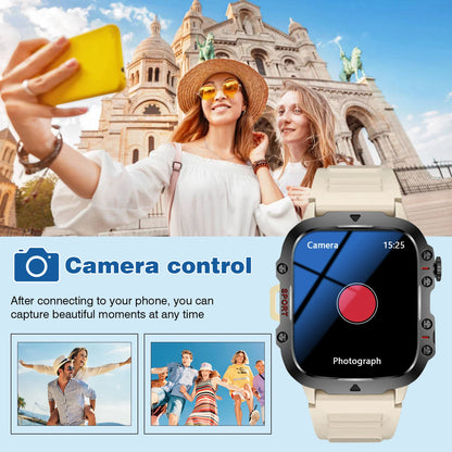 Smart Watch With Flashlight Function, Suitable For Iphone And Android Phones