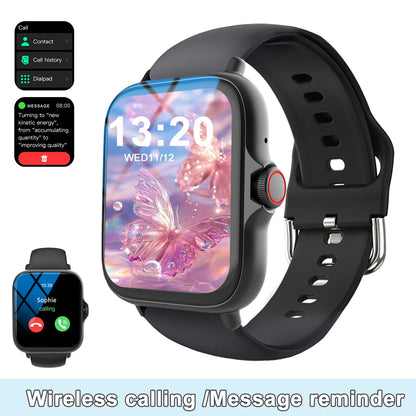 Smart watch with full touch screen, call, message reminder, compatible with iPhone/android mo