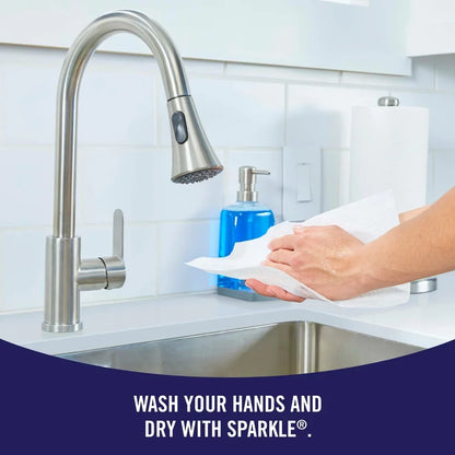 Paper Towels 6 Rolls 165 Sheets Multi-Size Absorbent Perforated