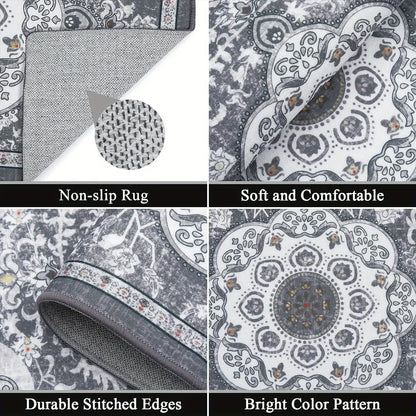 3 pcs set floor mat Bohemian style rugs kitchen carpet Non-slip