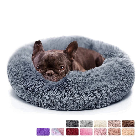 Donut Dog Bed Warm Soft, Bed Cover Washable, Sofa Cushion
