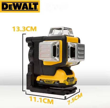 Dewalt DW089LG 12V Lithium Green Laser Level - 3 Sided 360° Vertical & Horizontal,