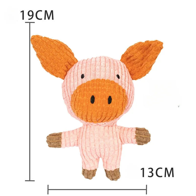 Plush Companion Sleeping Duck Dog Toys for Small Large Dogs Bite Resistant Teeth