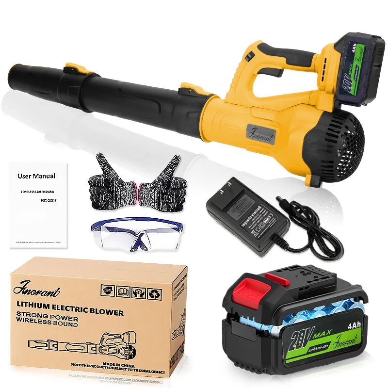 Ultra-high power cordless blower garden leaves