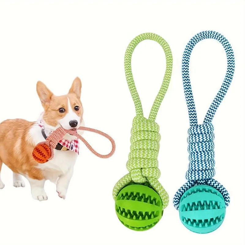 Braided Rope Dog Toys, Dental Cleaning, Treat Dispenser