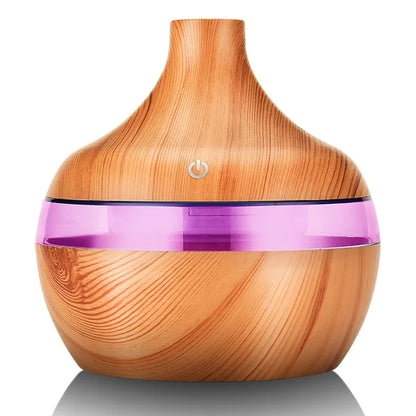 Diffuser Wood Ultrasonic Air Humidifier Essential Oil Aromatherapy Cool Mist Maker