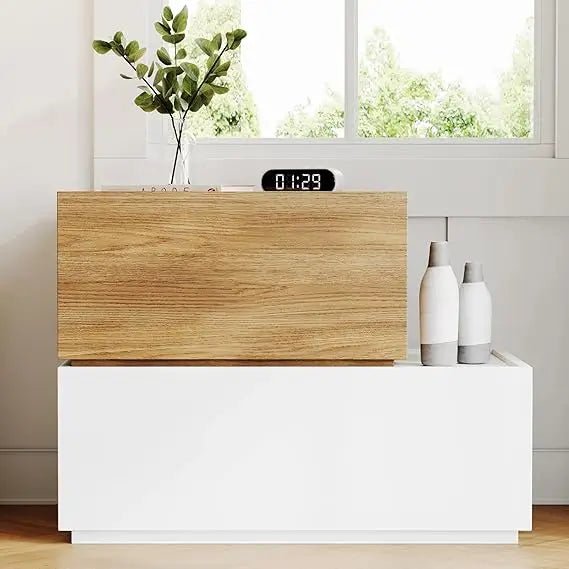 Modern Nightstand Stackable Storage Drawers,Cabinet,
