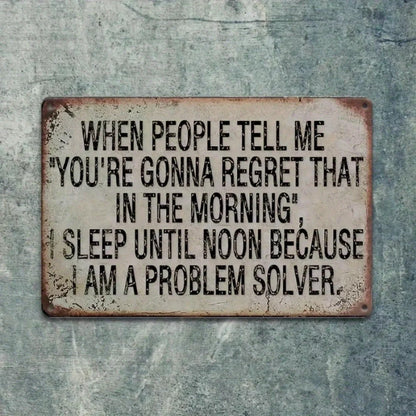 Man Cave Essential Metal Wall Sculpture Sign –