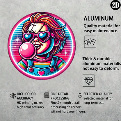 8x8" Chucky Horror Metal Sign,Halloween Gift,Wall Sculpture