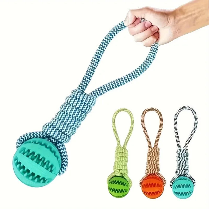 Braided Rope Dog Toys, Dental Cleaning, Treat Dispenser