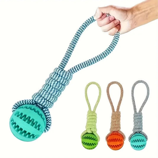 Braided Rope Dog Toys, Dental Cleaning, Treat Dispenser