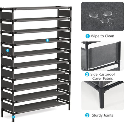 Large Capacity Organizer, Shelf for 50 Pairs of shoes