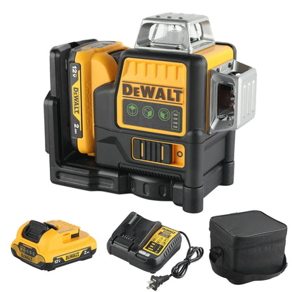Dewalt DW089LG 12V Lithium Green Laser Level - 3 Sided 360° Vertical & Horizontal,