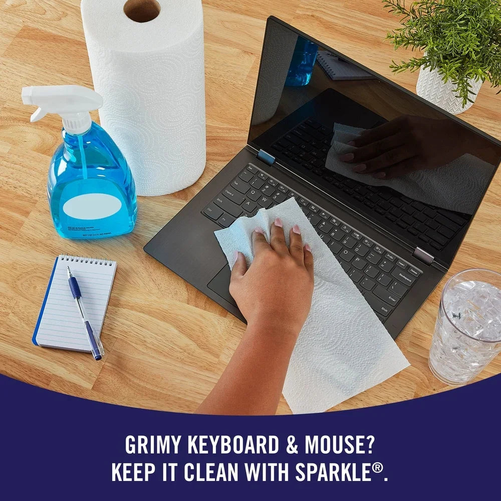 Paper Towels 6 Rolls 165 Sheets Multi-Size Absorbent Perforated