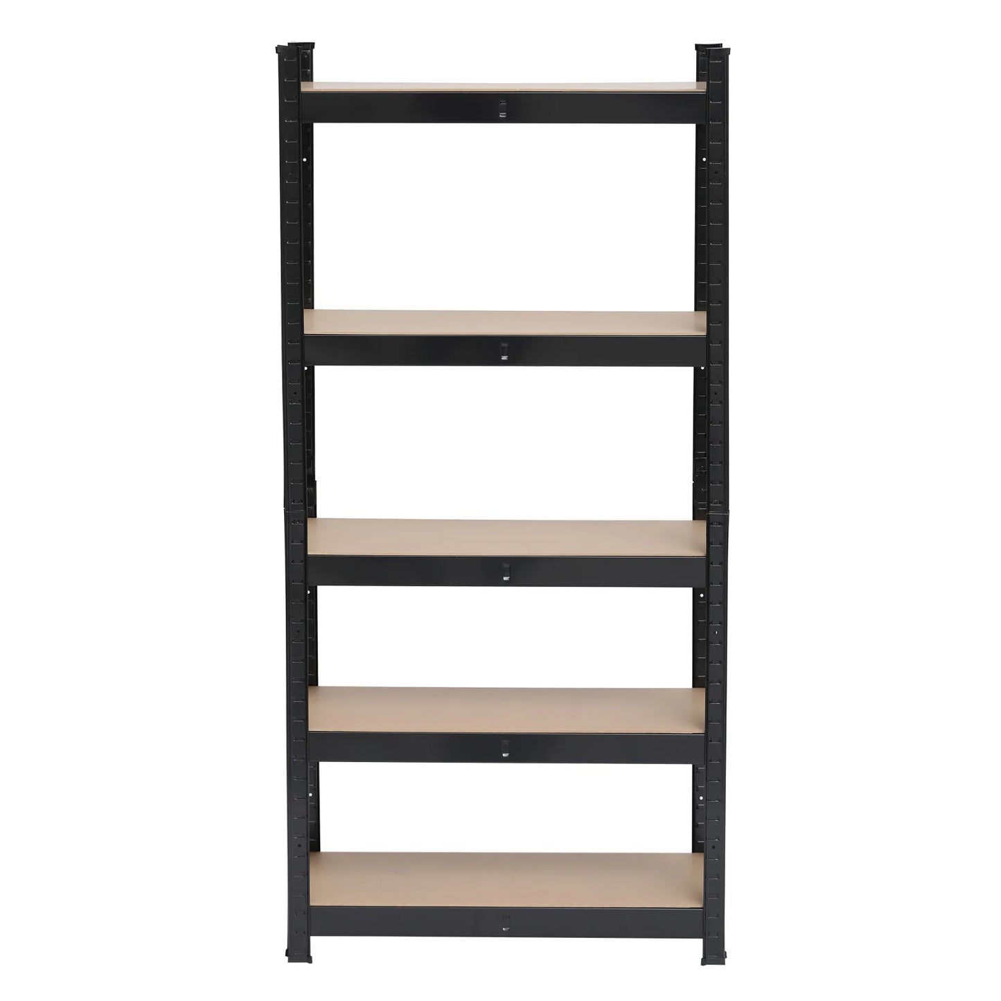 5 Tier Heavy Duty Black Metal Shelving Garage Storage