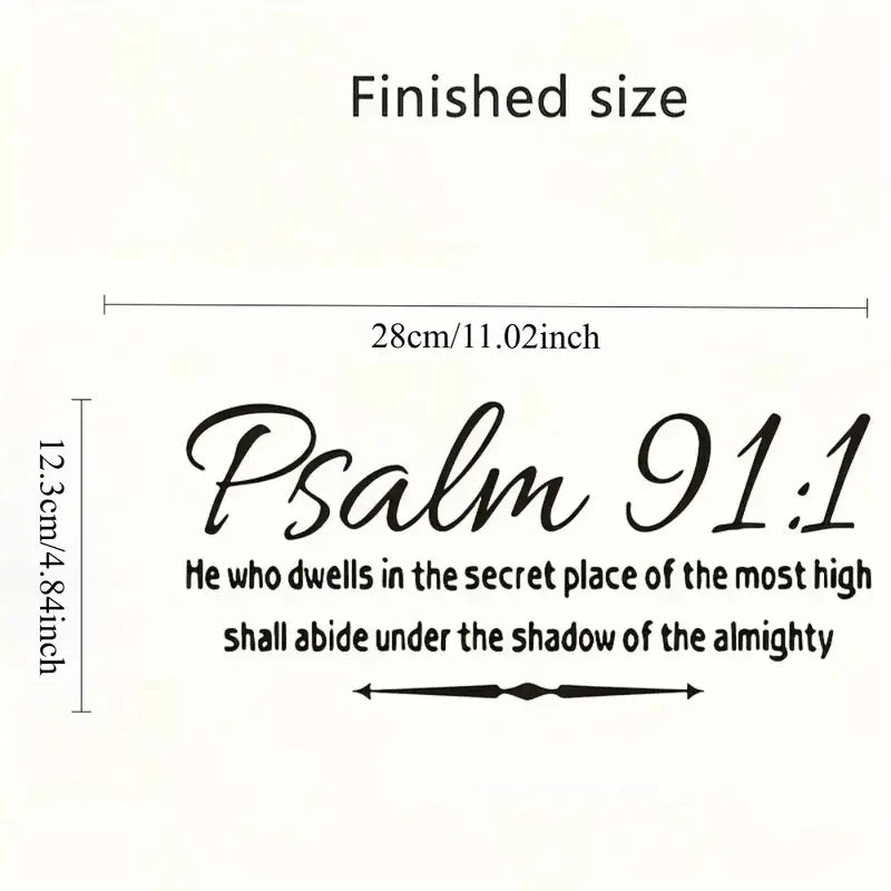 Psalm 91:1 Bible Verses Wall Decals