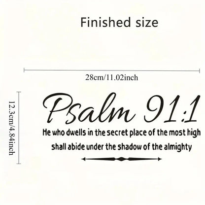 Psalm 91:1 Bible Verses Wall Decals