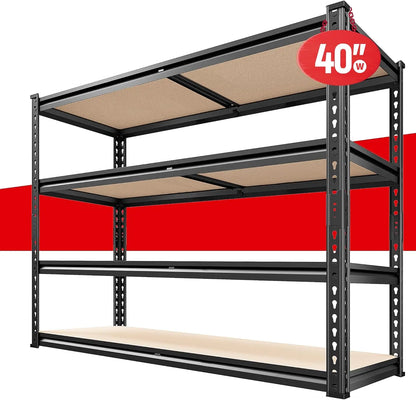 2500LBS Garage Shelving 72''H Storage 5 Tier Metal Shelves Adjustable