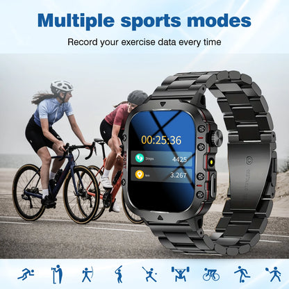 Smart Watch With Flashlight Function, Suitable For Iphone And Android Phones