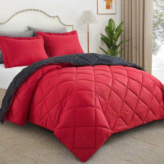 2/3pcs Reversible Comforter Bedding , Comforter Set Queen/King