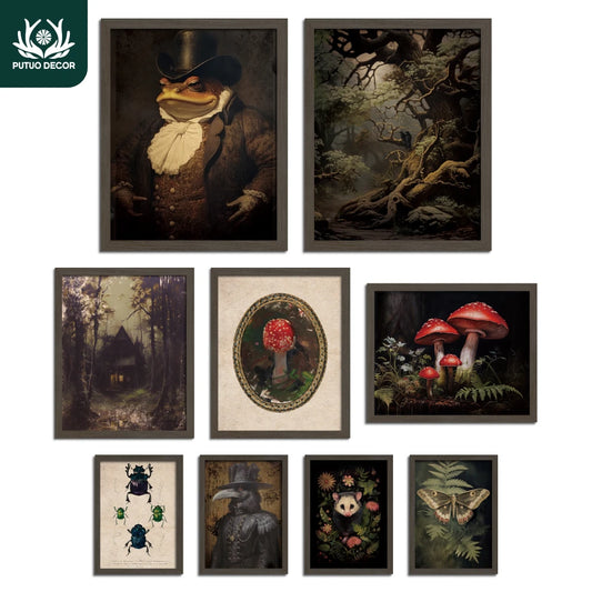 9pc Gothic Style Canvas Printing,Wall Art Decoration