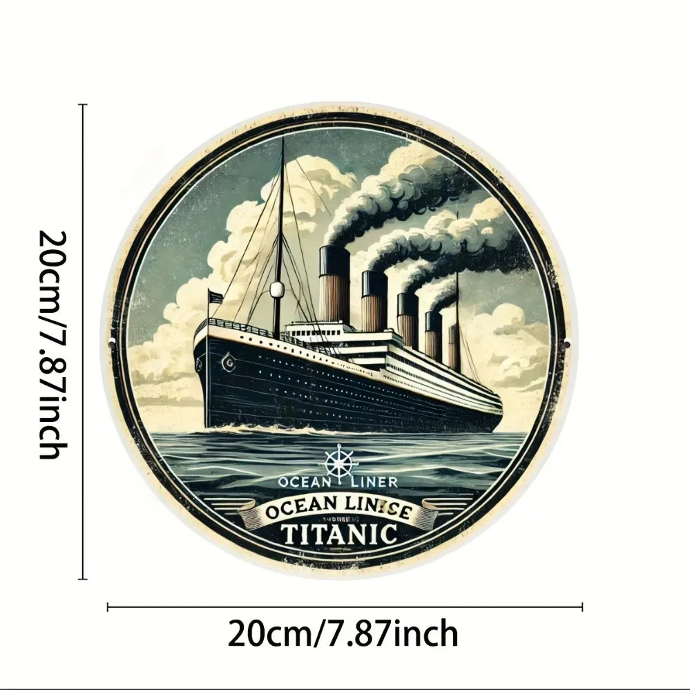 Titanic inspired aluminium wall art decor,