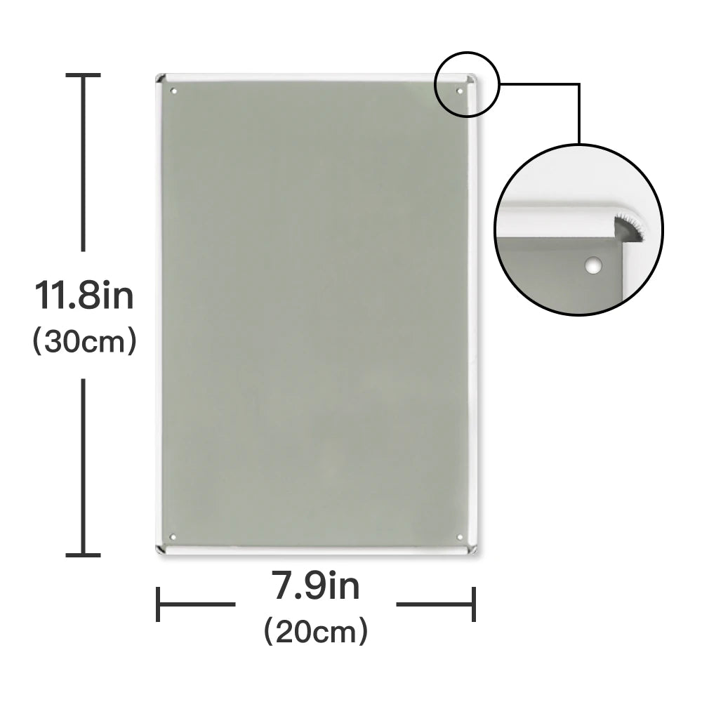 Wall Art 1 Piece Metal. Vintage Painting Retro Plate Iron