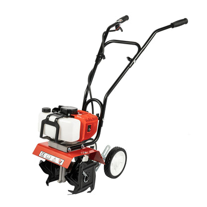 52CC Farm Cultivator Scarifier Garden Tiller Gasoline Tool Soil Loosening 4 Blades 1700W