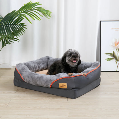 L XL 2XL 3XL Dog Bed Orthopedic Foam Pet Bed and Removable Cover