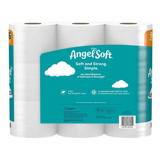 Long Lasting 2-Ply Toilet Tissue 9 Mega Rolls 320 Sheets