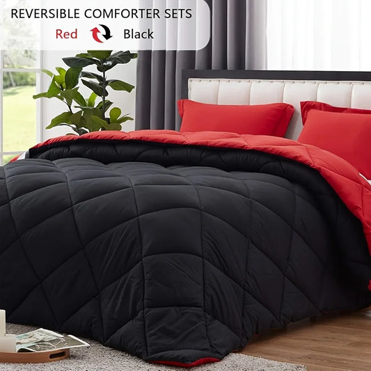 2/3pcs Reversible Comforter Bedding , Comforter Set Queen/King