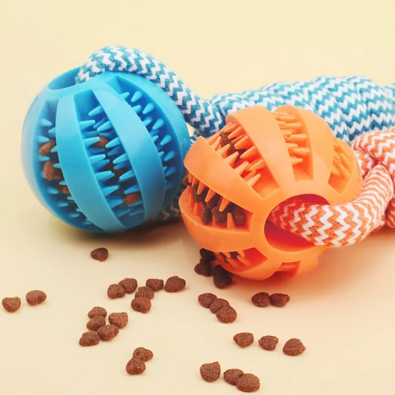 Braided Rope Dog Toys, Dental Cleaning, Treat Dispenser
